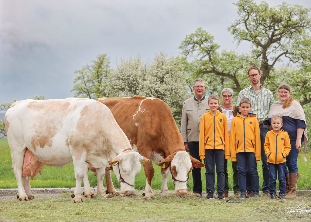 RIKA, li., GS Polari x GS Wonrou, IRMI, re., GS Rau x GS Weinbar, von Roland Schmid, Seitenstetten, NÖ, Foto Moy