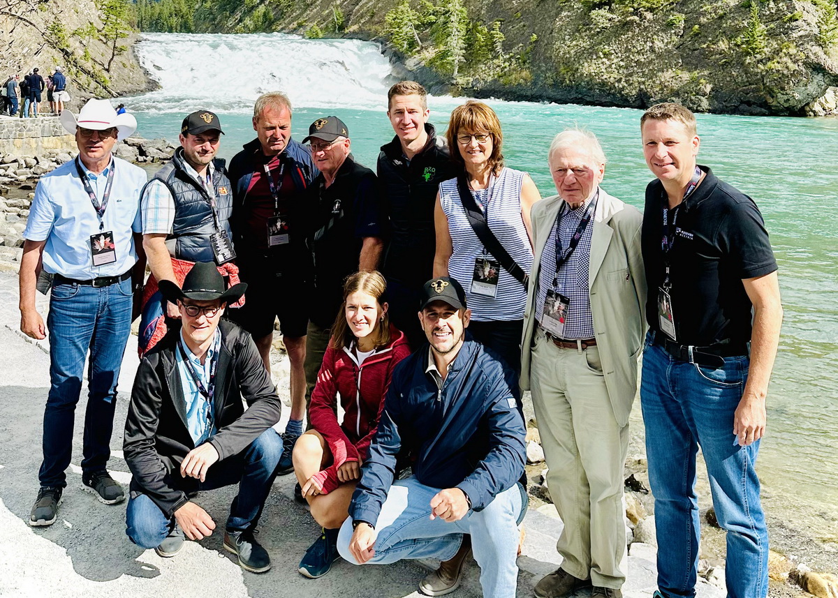 Die österreichische Delegation im Banff-Nationalpark, Foto Pfleger