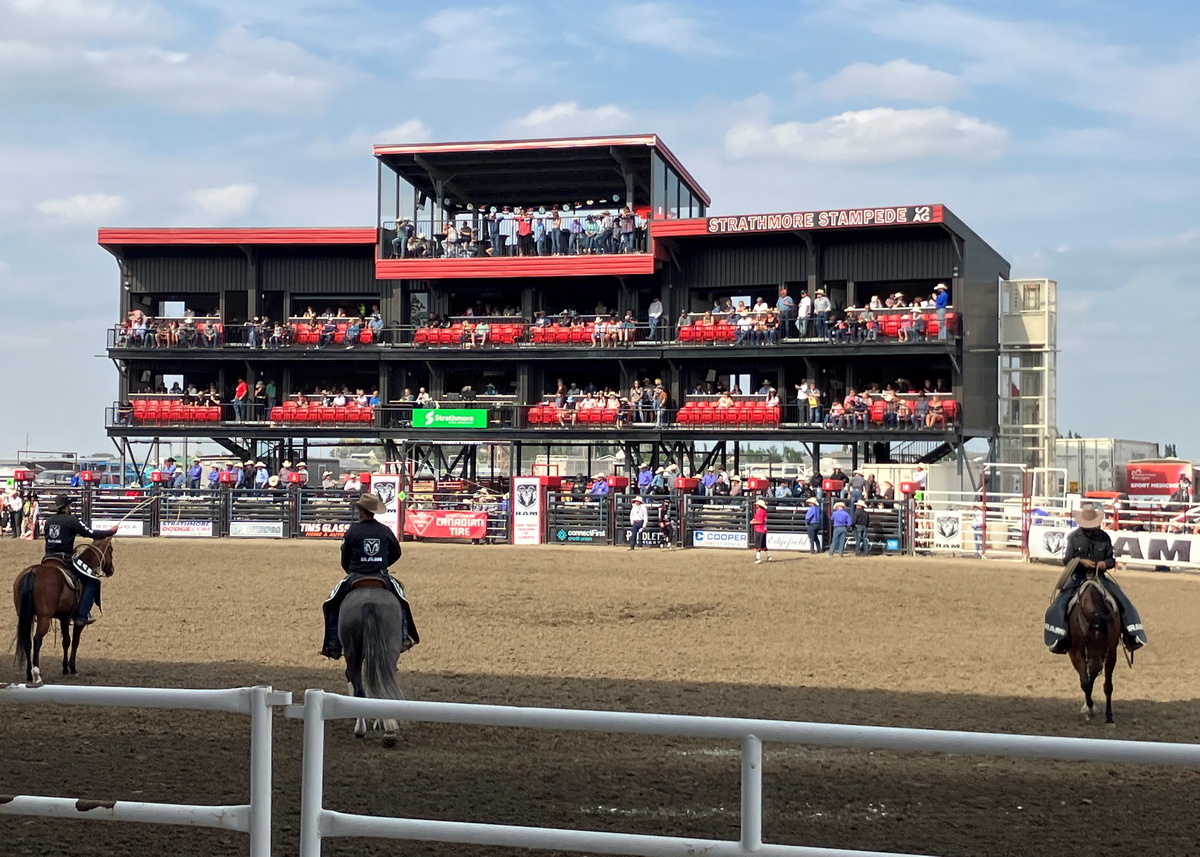 Das berühmte „Stratemore Stampede Rodeo“, Foto Pfleger